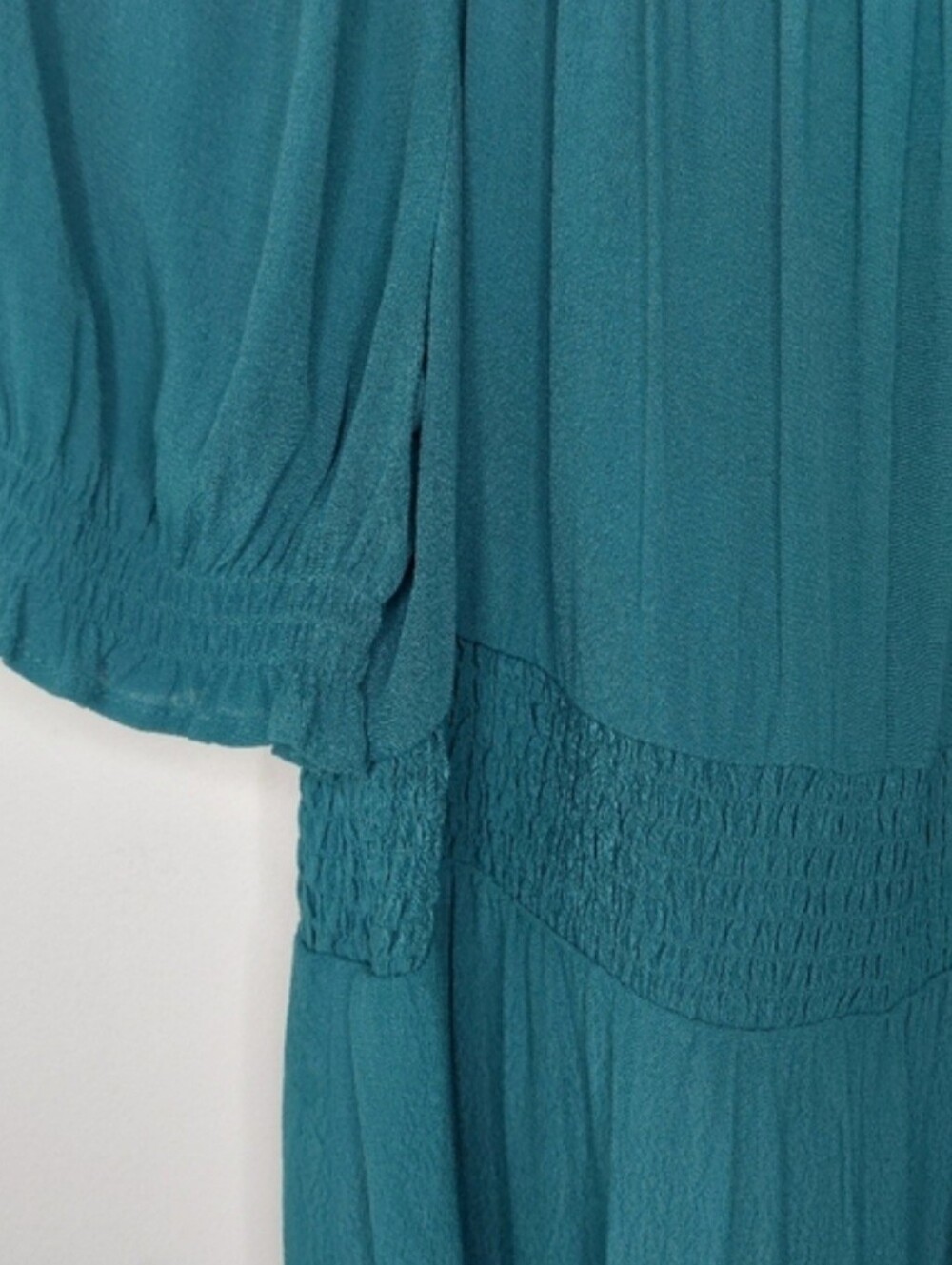 NWT Addition Elle Teal Green Off The Shoulder  [size X] Midi Dress - Picture 6 of 9